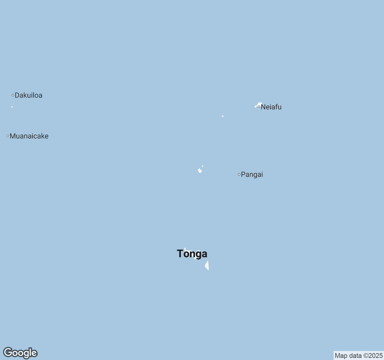 Map of Tonga